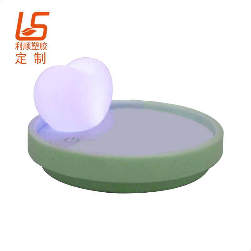 定制茶杯LED發光硅膠杯蓋 硅膠玻璃杯LED發光杯蓋