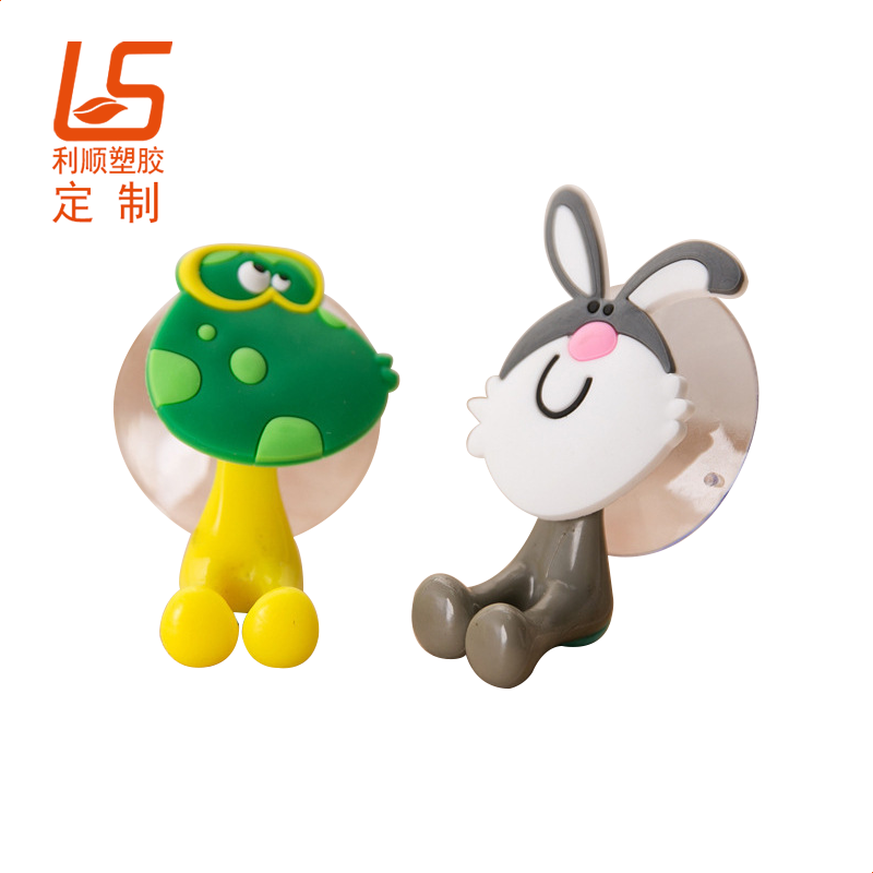 定制硅膠公仔掛鉤 硅膠牙刷架
