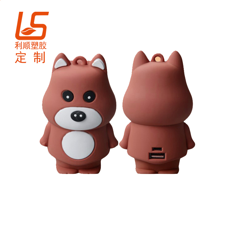 定制立體公仔移動電源 硅膠卡通公仔移動電源